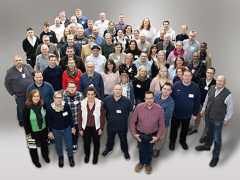 Gruppenfoto Mitarbeiter Pütz Group Dezember 2025